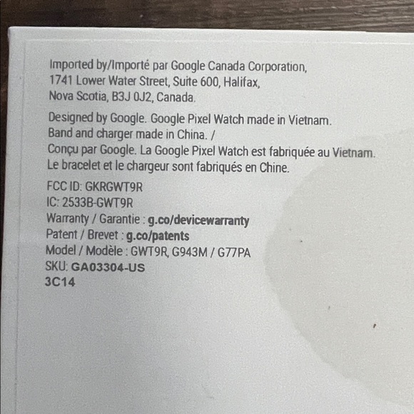 Google Pixel Watch LTE - Charcoal Gray - Picture 2 of 4